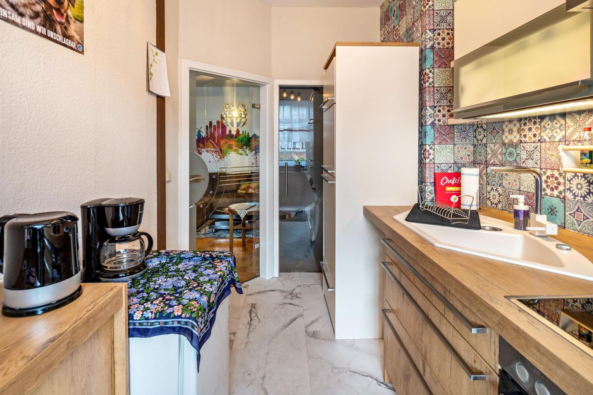 Balkon Apartment Shanti Lu Erfurt Exterior foto